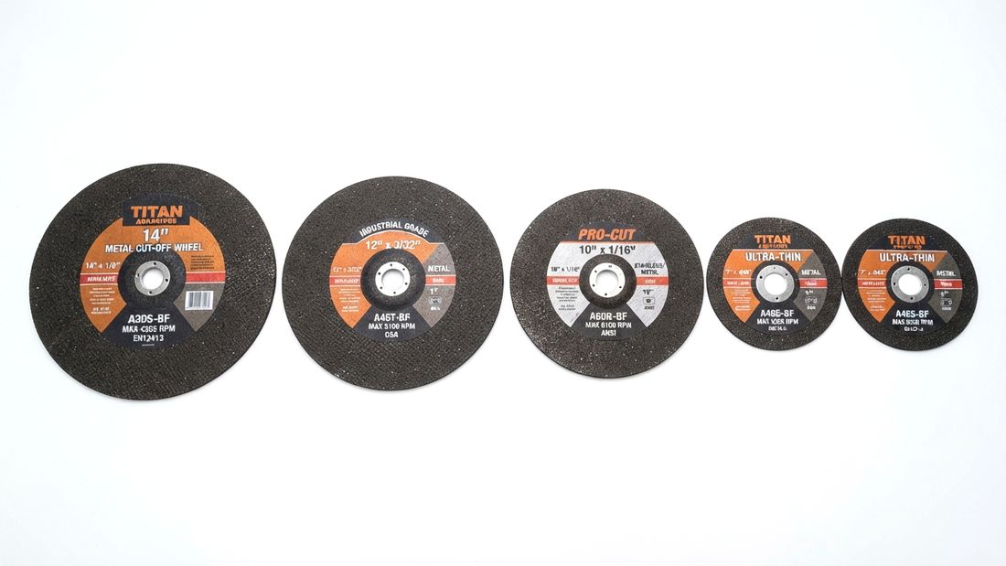 Cut-off wheels in several diameters